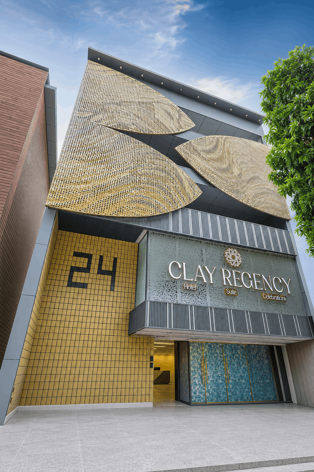 Clay Regency Building Front Facade Plot 24 Paschim Vihar
