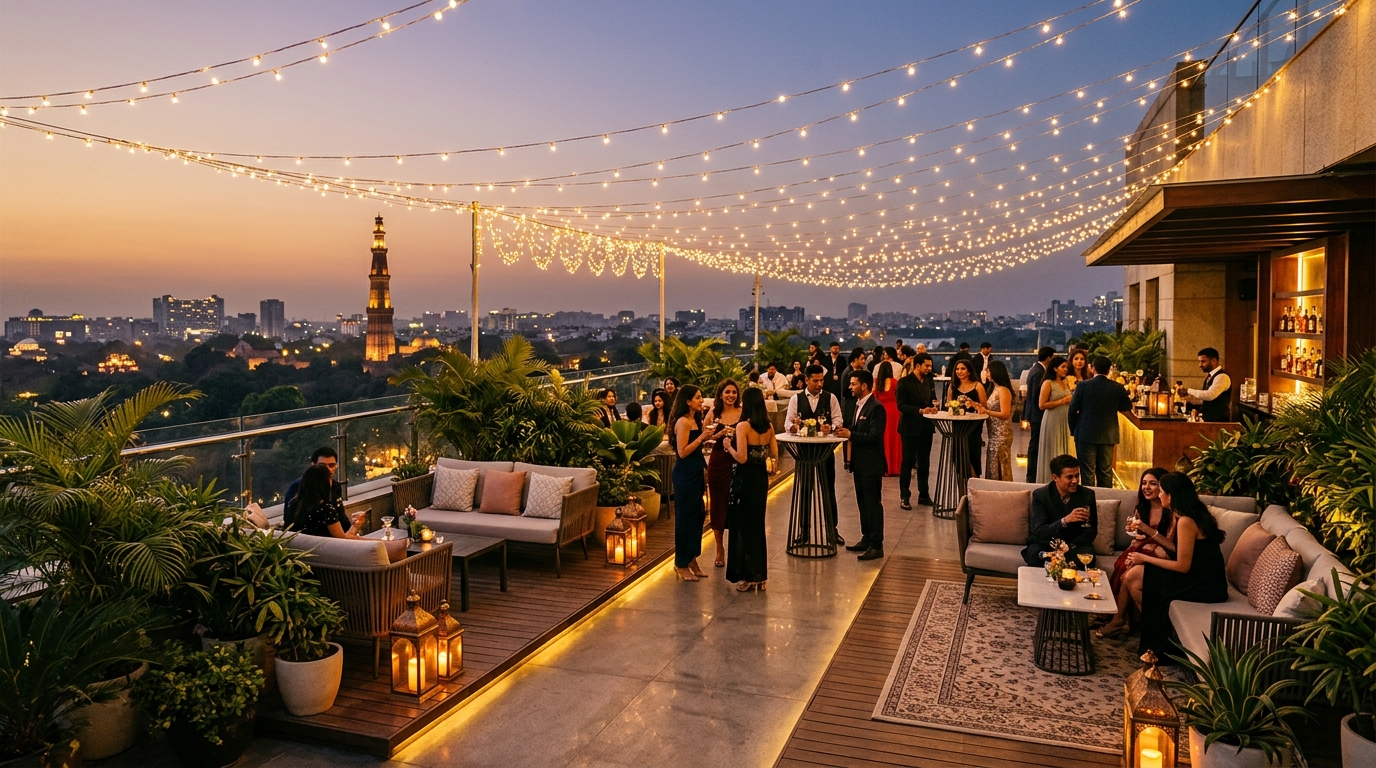 Clay Regency Open-Air Starlight Rooftop Terrace Party